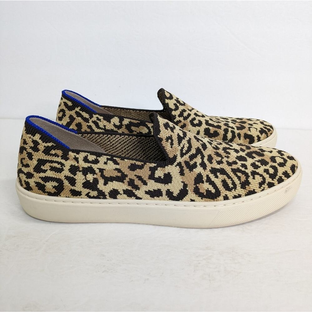 Rothy's The Sneaker Slip On 8 Desert Cat Animal Cheetah Camo Print Limited Print - Picture 4 of 15
